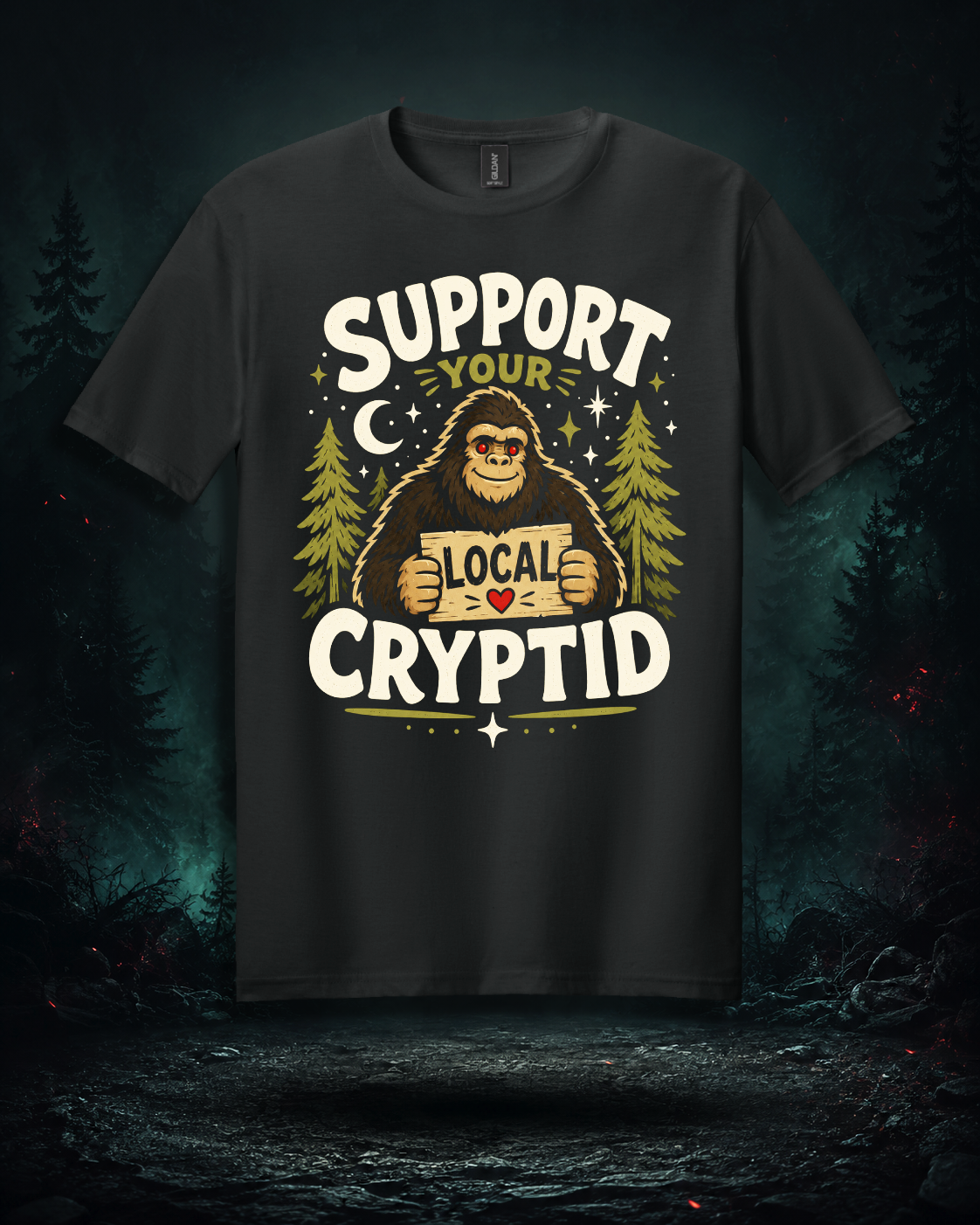 Support Your Local Cryptid T-Shirt